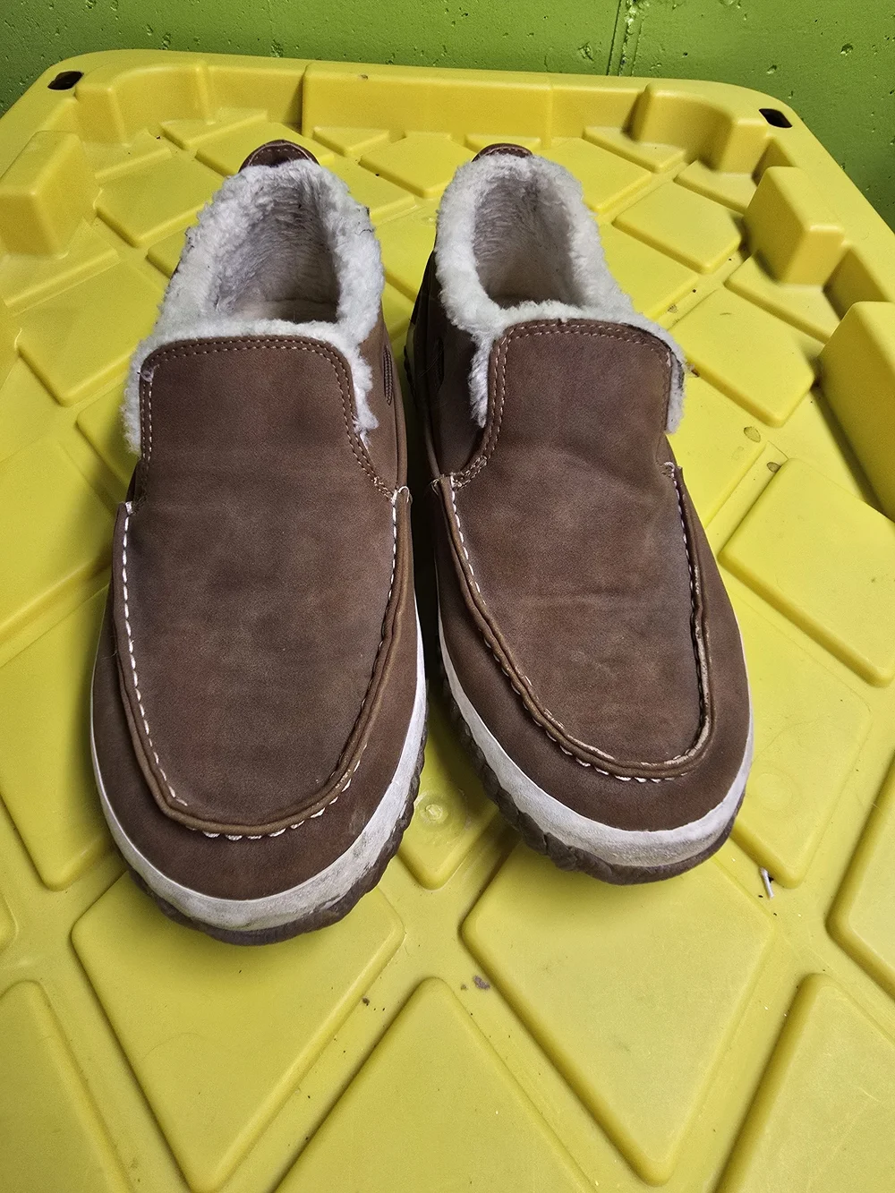 Sperry Brown Plush-Lined Slip-On Moccasin